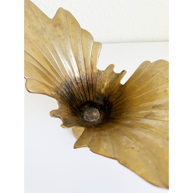 Mid 20th Century Hollywood Regency Flared Leaf Jardinière or Centerpiece Bowl, Mid-20th Century For Sale - Image 5 of 12