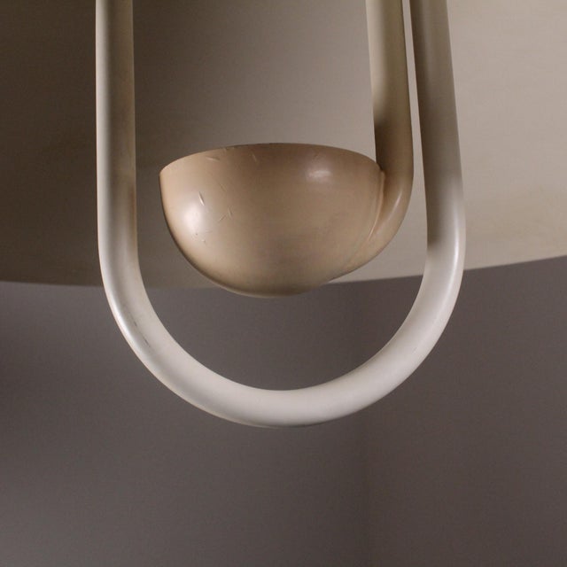 Moon Dome Metal Pendant Lamp by Elio Martinelli for Martinelli Luce, 1980s For Sale - Image 10 of 12