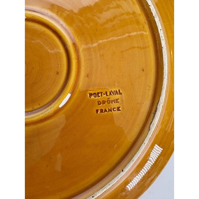 Brown Brown Ceramic Dish with Bird Decoration, France, 1960s For Sale - Image 8 of 12