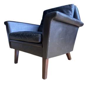 Mid-Century Danish Leather Lounge Chair, 1964