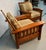 Wood Late 20th Century Handcrafted Slatted Mission Oak Lounge Chairs For Sale - Image 7 of 16