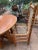 1980s Vintage Round Wooden Log Dining Table & 4 Log Pole & Rawhide Chairs - Dining Set From Oregon For Sale - Image 10 of 12