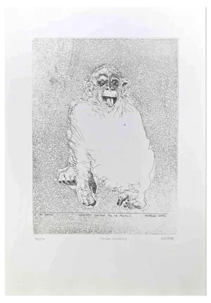 Sergio Barletta, Homo Ludens, Etching, 1991