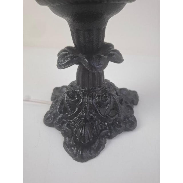 Mid-Century Modern Czech Cast Iron Glass Lamp, 1960 For Sale - Image 4 of 16