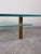 Italian Postmodern Geometric Triangular Glass and Brass Coffee Table For Sale - Image 10 of 12