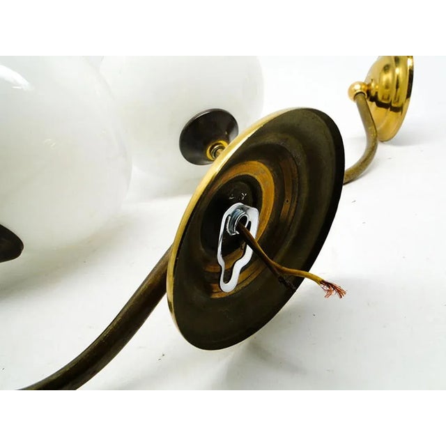 Art Deco Style Wall Lamps, Poland, 1950s, Set of 2 For Sale - Image 4 of 7