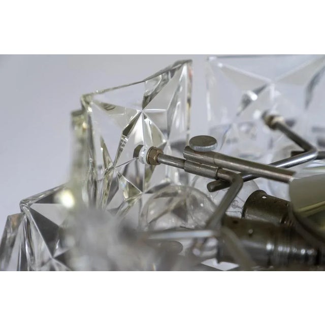 Glass Mid-Century Crystal Chandelier by Kinkeldey, Germany, 1960s For Sale - Image 7 of 13