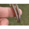 Miriam Salat Iconic timeless Resin Ivory Hoops Set In Sterling Silver & Topaz For Sale - Image 16 of 18