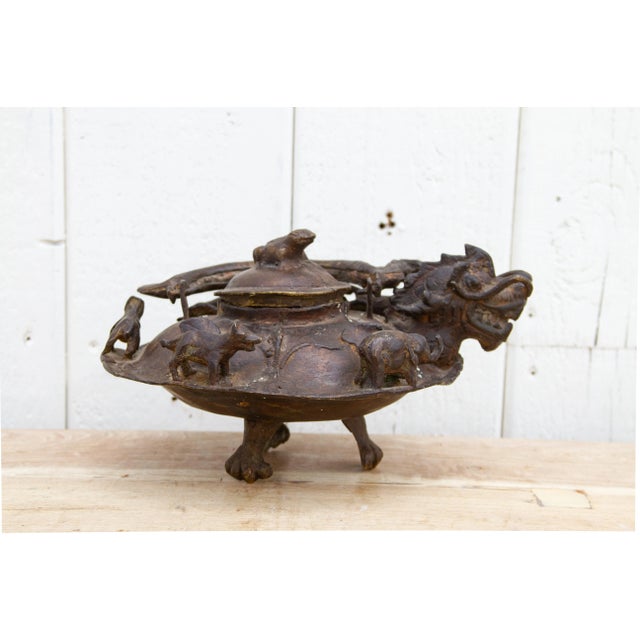 Large Ancient Dragon Tea Pot For Sale In Los Angeles - Image 6 of 11