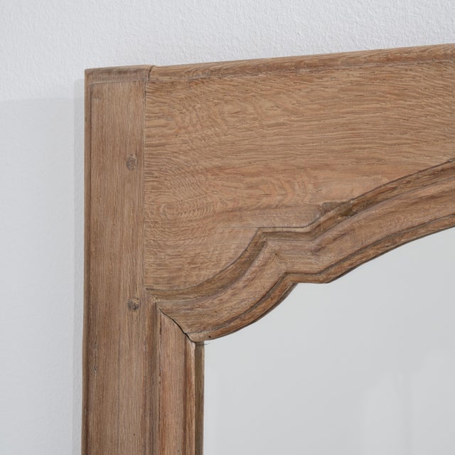 19th Century French Pair of Oak Wall Mirrors, Tall Format For Sale In Greensboro - Image 6 of 8