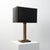 Brass Table Lamp with Black Rectangular Shade from Deknudt, Belgium, 1970s For Sale - Image 12 of 12