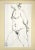 A vintage original modernist female nude ink drawing by John Tuska. Ink on paper signed lower right presented in archival...