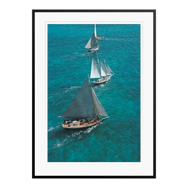 Sailing in the Bahamas 1964 by Slim Aarons Black Framed C-Print For Sale