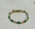 Early 21st Century 5.5 Ct Natural Emerald & Diamond Cocktail Tennis Bracelet 14 Karat Yellow Gold For Sale - Image 5 of 18
