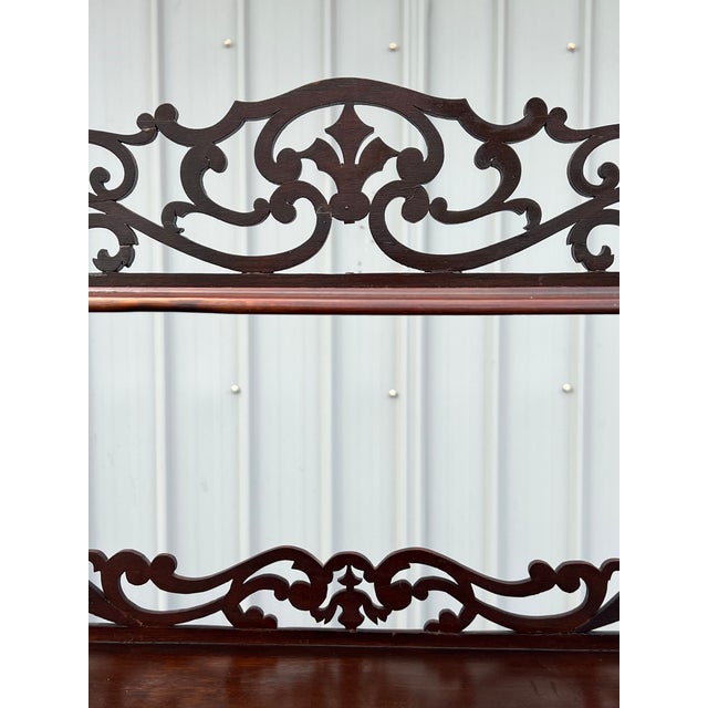 19th Century Victorian Mahogany Etagere Desk For Sale - Image 10 of 12