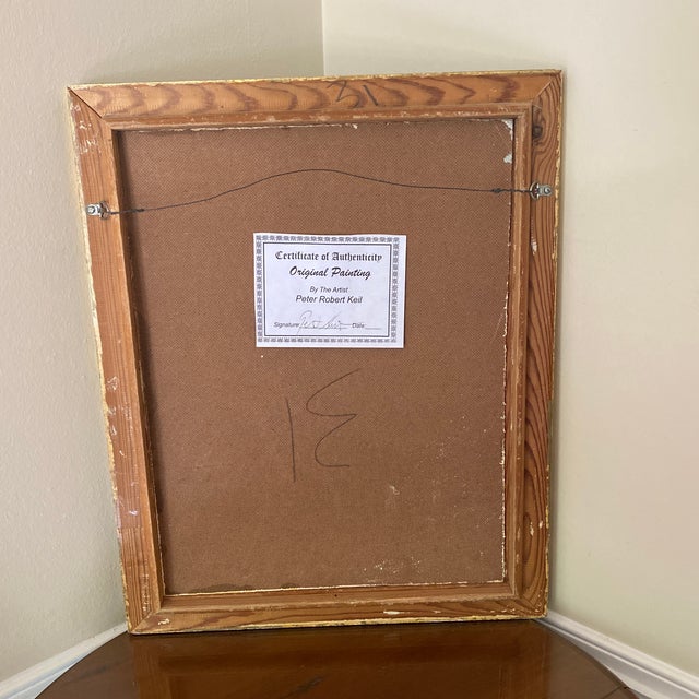 1970s Vintage Abstract Portraiture, Painting by Peter Robert Keil, Framed For Sale In Atlanta - Image 6 of 6