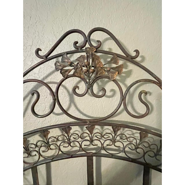 Mid 20th Century Mid 20th Century French Iron Baker's Rack With 4 Shelves For Sale - Image 5 of 6