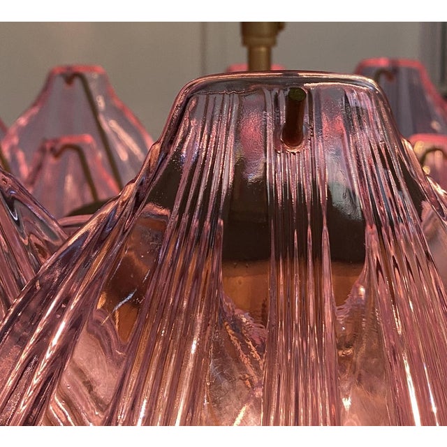Italian Pink Shell Chandelier, Murano For Sale - Image 17 of 18