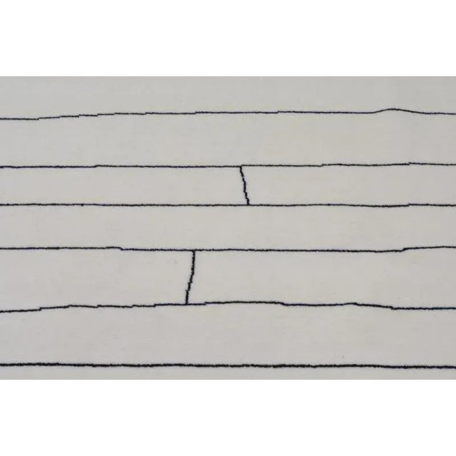 Moroccan Moroccan Hand Knotted Wool Rug,8'1"X10' For Sale - Image 3 of 6