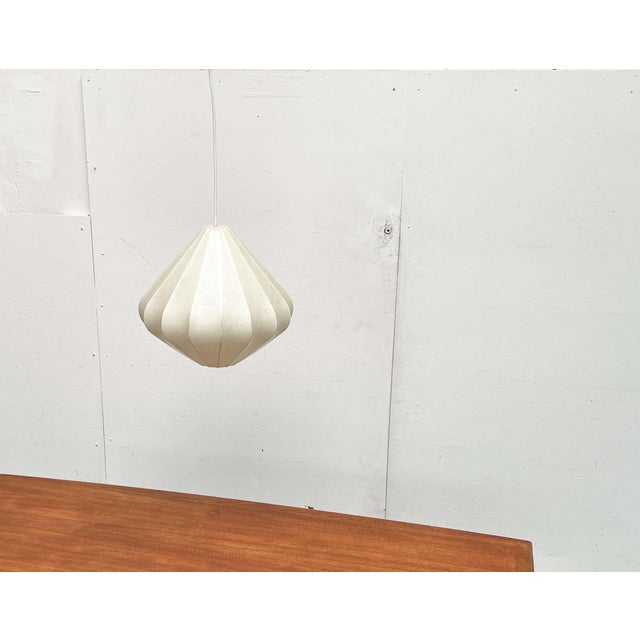 Metal Mid-Century Modern Cocoon Pendant Lamp by Friedel Wauer for Goldkant Leuchten, Germany, 1960s For Sale - Image 7 of 18
