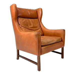 1960s Fredrik Kayser Leather Lounge Chair