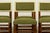 French Late 19th Century French Louis XIII Oak Dining Chairs in Moss Green, Set of 10 For Sale - Image 3 of 18