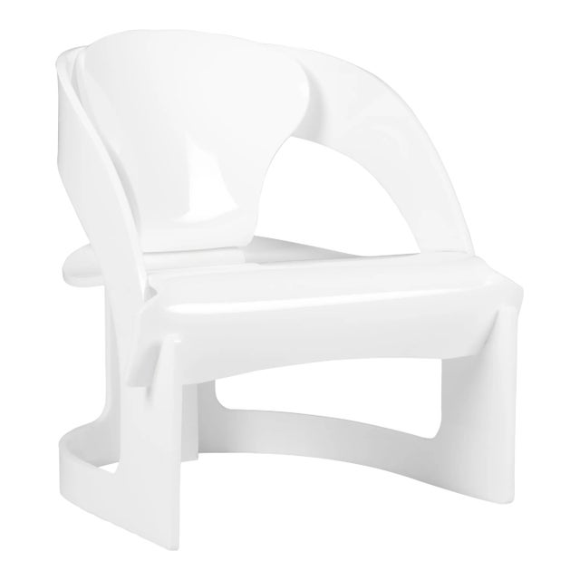 Beverly Grove Acrylic Chair in White For Sale
