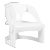 Beverly Grove Acrylic Chair in White For Sale