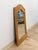 Beige Coastal Pencil Reed Tall Arched Rectangular Wall Mirror, Woven Wood Frame Boho Wall Mirror For Sale - Image 8 of 10