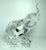 Late 20th Century Oggetti (Murano, Italy) Fine Crystal Very Large Imposing Solid Glass Elephant Sculpture - 11 1/2 Inches Tall! For Sale - Image 5 of 10