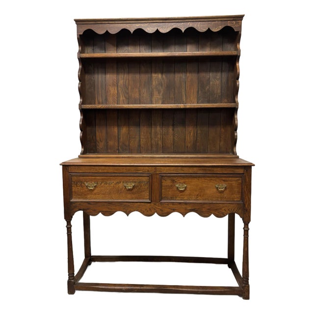 Early 20th Century English Oak Dresser For Sale