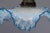 French Art Deco Blue and White Opalescent Ruffled Glass Ceiling Light, 1930s For Sale - Image 6 of 18