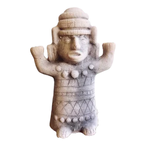 Vintage Pre-Colombian Style Mexican Mayan Candelabra