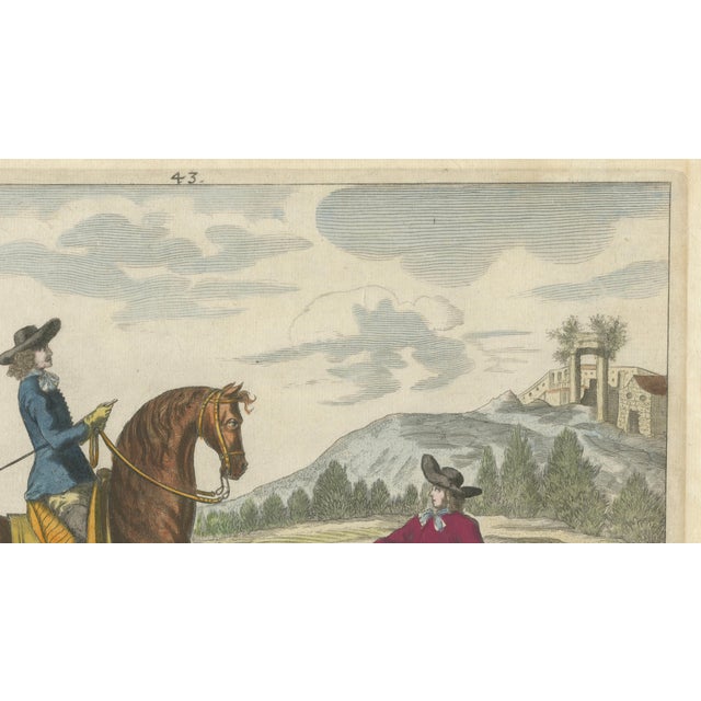 Georg Simon Winter von Adlersflügel, Baroque Dressage Horse in Collection, 1678, Print For Sale - Image 7 of 9