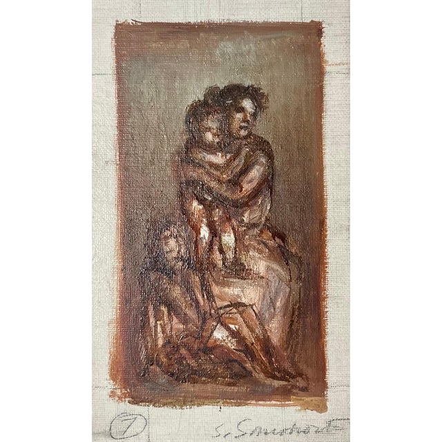 Simka Simkhovitch, Simka Simkhovitch WPA Artist Oil Painting Family Mother, Kids American Modernist, c.1930's For Sale - Image 17 of 18