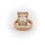 Gold 1980s Vintage 14k Rose Gold Emerald Cut Morganite Ring, Size 5.25 For Sale - Image 8 of 11