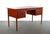 Mid-Century Modern Danish Desk with Finsihed Back in Bold Teak Grain Designed by Arne Vodder For Sale - Image 3 of 12