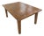 French Provincial Solid Oak Dining Table For Sale