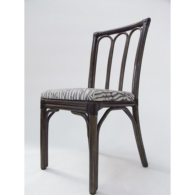 Cream Dining Chairs in Rattan and Bamboo from McGuire, USA, 1970s, Set of 6 For Sale - Image 8 of 18