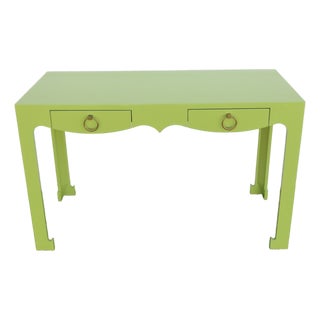 Bungalow 5 Villa and House Jordan Collection Painted Green Writing Desk 6920 For Sale