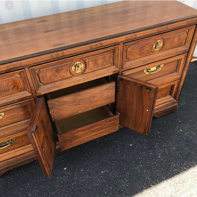 Vintage Basset Chinoiserie Campaign Style Dresser Credenza Chairish