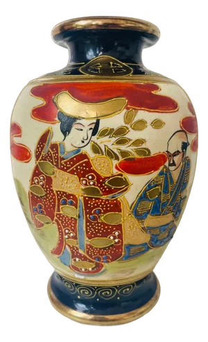 Vintage Satsuma Vase, 1950s