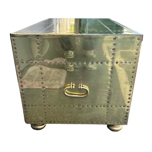 1960s Sarreid Mid Century Brass Drawer Chest For Sale In Miami - Image 6 of 9