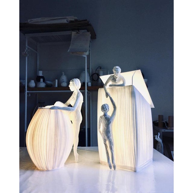 Mademoiselle Out of Her Dress Paper Light Sculpture by Papier À Êtres For Sale - Image 4 of 10