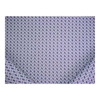Brunschwig & Fils New Briquetage Blue Brocade Upholstery Fabric - 3 7/8 Yards For Sale