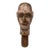 Early 20th Century Folk Art Wooden Sculpture With a Stylized Human Face. For Sale