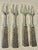 Silver Vintage Silea French Style Silver Plate Tassel Charcuterie & Cocktail Forks – Set of 4 For Sale - Image 8 of 8