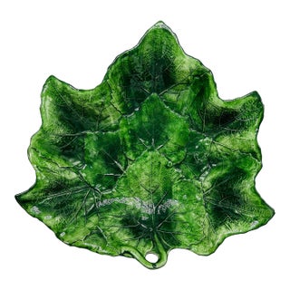 Vintage Italian Leaf Bowl,exclusive for Horchow For Sale