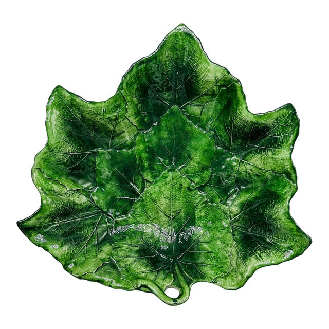 Vintage Italian Leaf Bowl,exclusive for Horchow For Sale