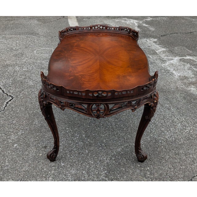 Elevate your living space with the timeless elegance of this Antique French Carved Walnut Coffee Table. Hand-selected for...